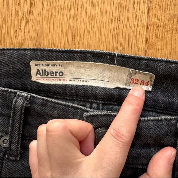 DEUS EX MACHINA DARK GREY ALBERO SKINNY JEANS - 32 - Picture 8 of 10